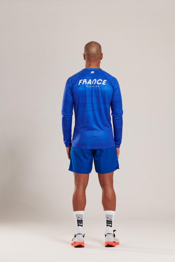 T-shirt manches longues running équipe de France Z3R0D