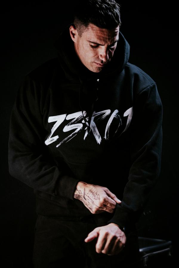 Sweat à capuche hoodie noir Z3R0D