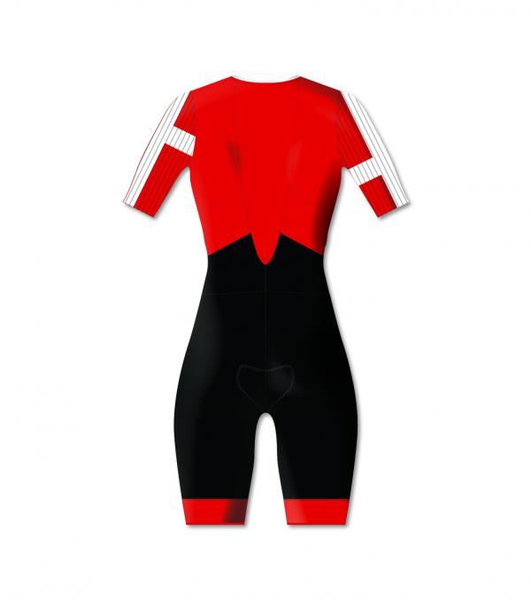 Denmark woman sleeved triathlon trisuit | Z3R0D time-trial trisuit