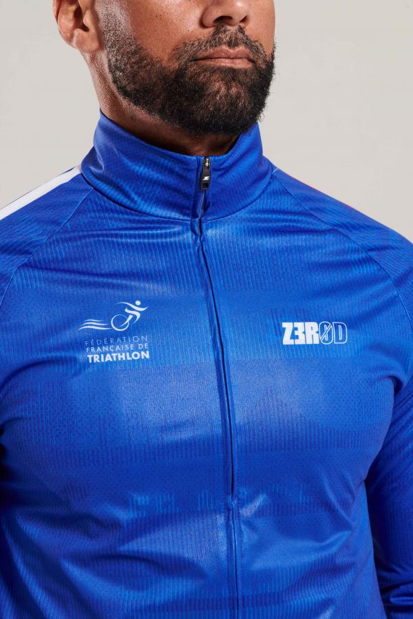 Veste vélo coupe-vent France Z3R0D - veste hiver cyclisme